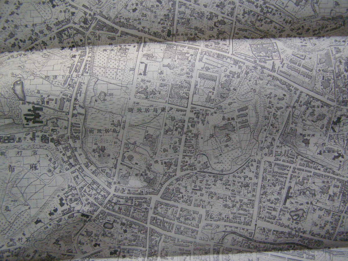 地図 古地図 復刻 東京 東京南西部 明治18年 大きさ 約60cm×56cmです 参謀本部陸軍部測量局 資料 コレクション (K20)_画像8