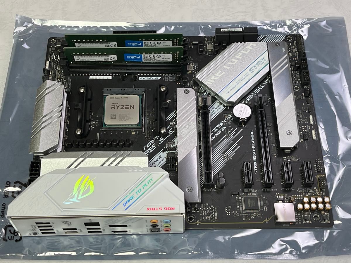 中古セット Ryzen 5700X ROG STRIX B550-A GAMING メモリ32GB M