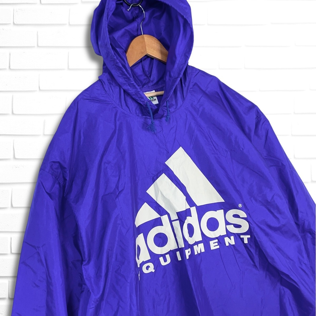 adidas アディダス デサント製 90' ヴィンテージ ロゴ プル