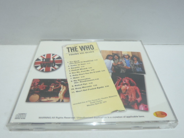 CD　THE WHO　YOUNG VIC BLUES　LONDON　1971　ザ・フー_画像3