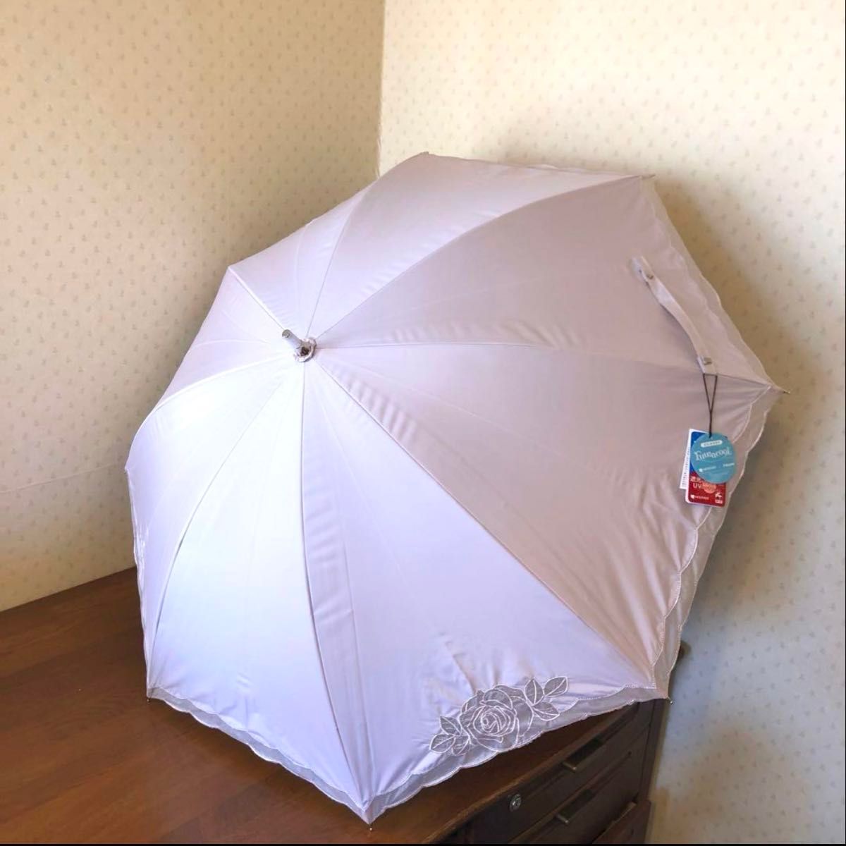 ランバンコレクション 1級遮光 フワクール 晴雨兼用傘 パラソル 折りたたみ傘 新品 ランバンコレクション 晴雨兼用パラソル 日傘 1級遮光
