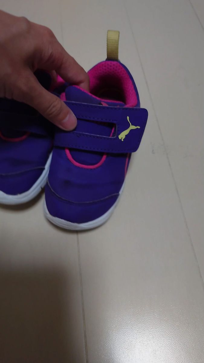PUMA スニーカー キッズ 14cm パープル