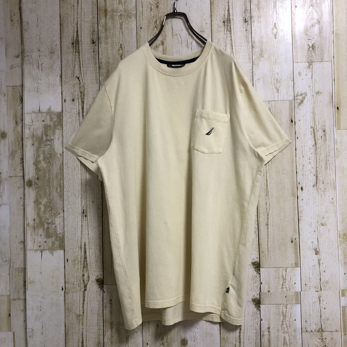 クリスマスファッション 【ノーティカ】NAUTIC Tシャツ 胸ロゴ ワンポイント バイカラー シンプル - ポロシャツ