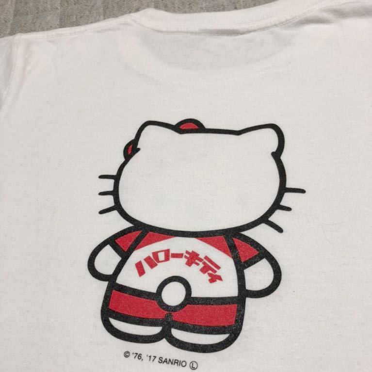 新日本プロレス Tシャツ ハローキティ 白 ホワイト 150 new japan pro wrestling_画像6