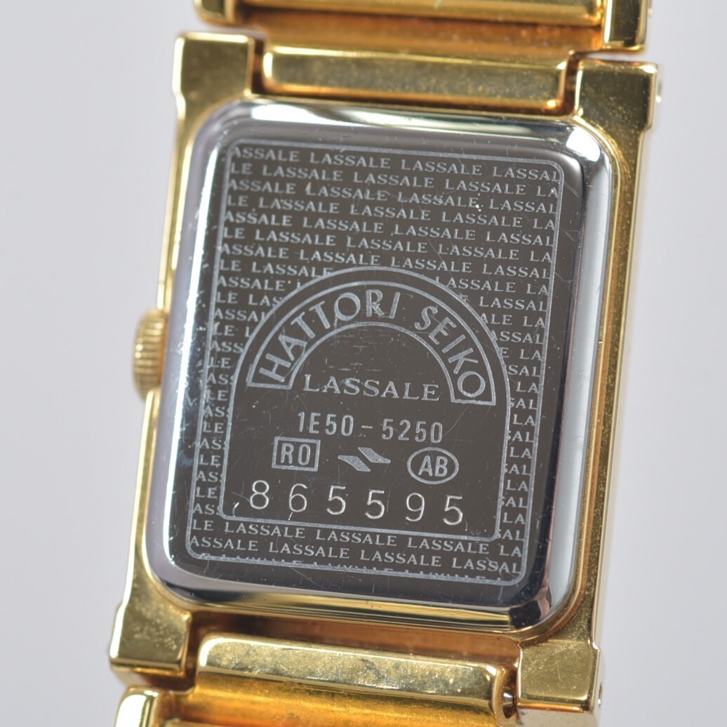 1円～☆稼働品☆SEIKO セイコー QZ 1E50-5250 ラサール