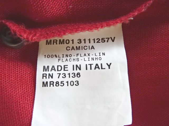 ★ MARINA RINALDI ★マリナリナルディ　赤　後ろリボン　半袖　シャツ　サイズ11_画像8