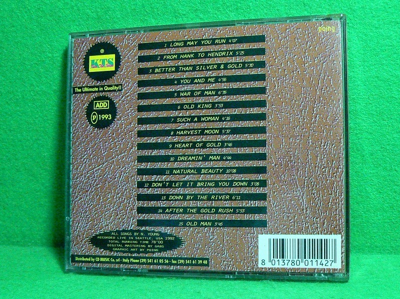 ★CD★ニール・ヤング★NEIL YOUNG★SILVER & GOLD★Made in Italy 1993★