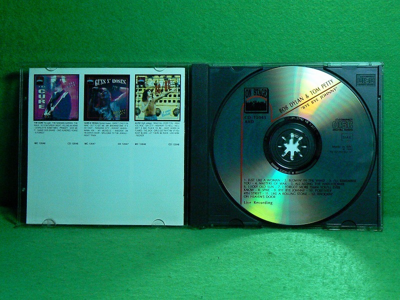 ★CD★ボブ・ディラン★BOB DYLAN & Tom Petty★Bye Bye Johnny★Live in USA, 1986★