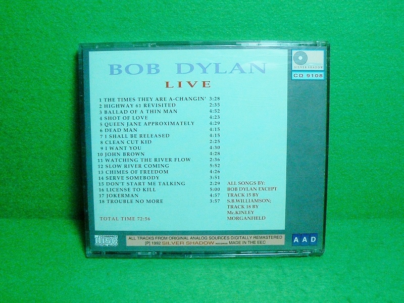 *CD* Bob *ti Ran *BOB DYLAN*LIVE Silver Shadow*