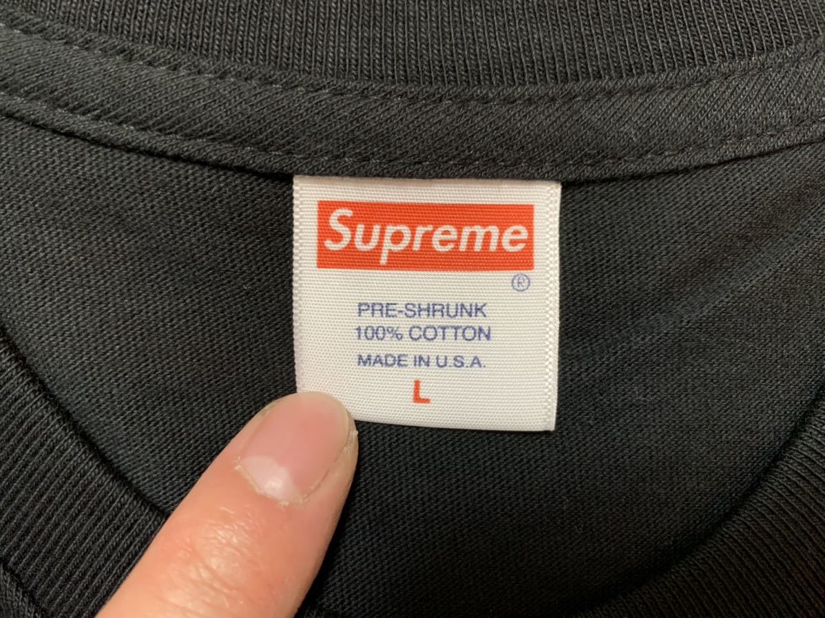 L Supreme Daniel Johnston Frog Tee Black Large 20SS L Supreme Daniel Johnston Frog Tee Black Large 20SS