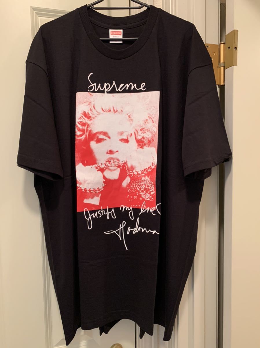 XL Supreme Madonna Tee 18FW XLarge Black シュプリーム マドンナ Tシャツ 半袖 ブラック 黒 18AW