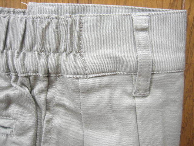  prompt decision new goods stretch two tuck pants W76~82 L65 light series ②/ waste to rubber hemming ending hem fastener / waste to. measurement price . small 