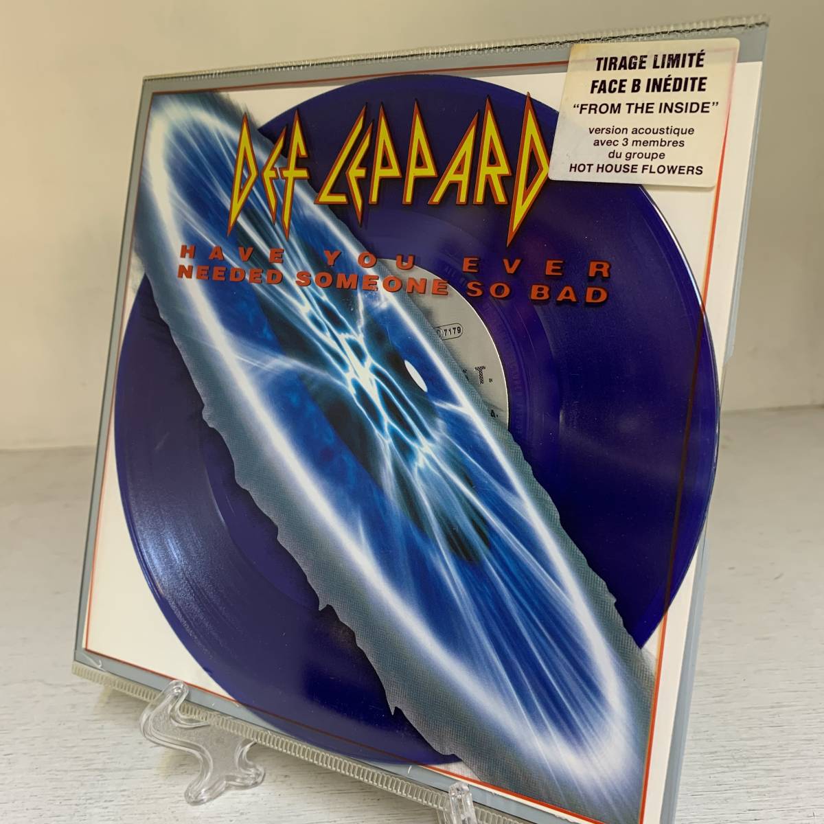 1992年【Def Leppard★デフ・レパード】Have You Ever Needed Someone So Bad★フランス盤 カラーVinyl 7インチ シングル レコード_画像2