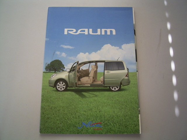 R251-22 catalog Toyota Raum 03.7 month 