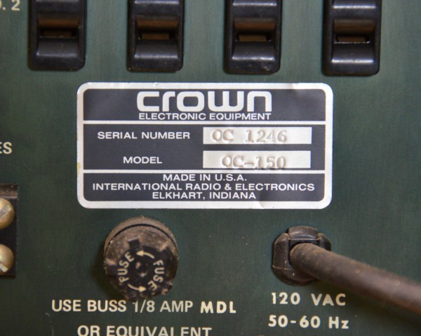 CROWN　OC-150 アウトプット・コントロールセンター_画像8