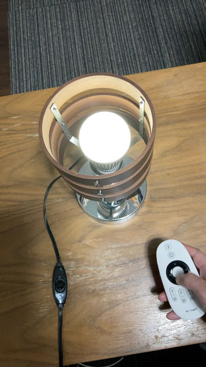 アンティーク レトロ LEDルームランプ 間接照明 スポットライト リモコン 電池付き
