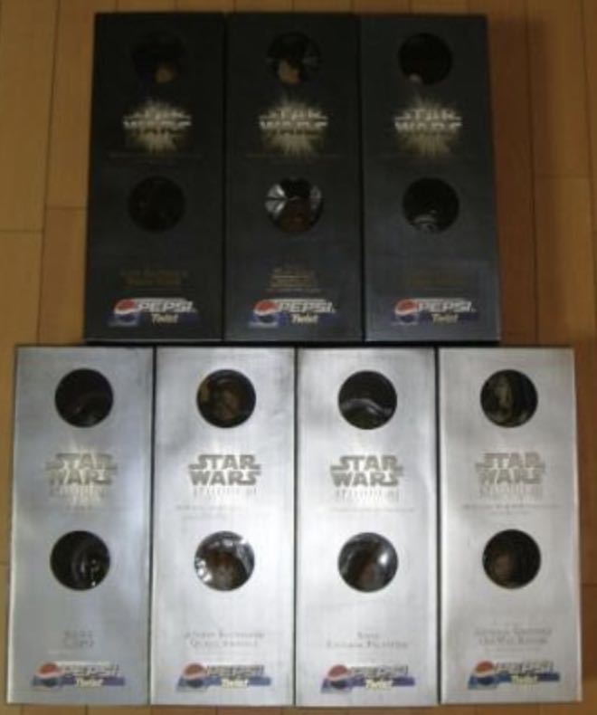 STAR WARS PEPSI звук большой колпак Classic колпачок для бутылки BOX 7 вид 14 body полный comp комплект нераспечатанный Звездные войны Pepsi 