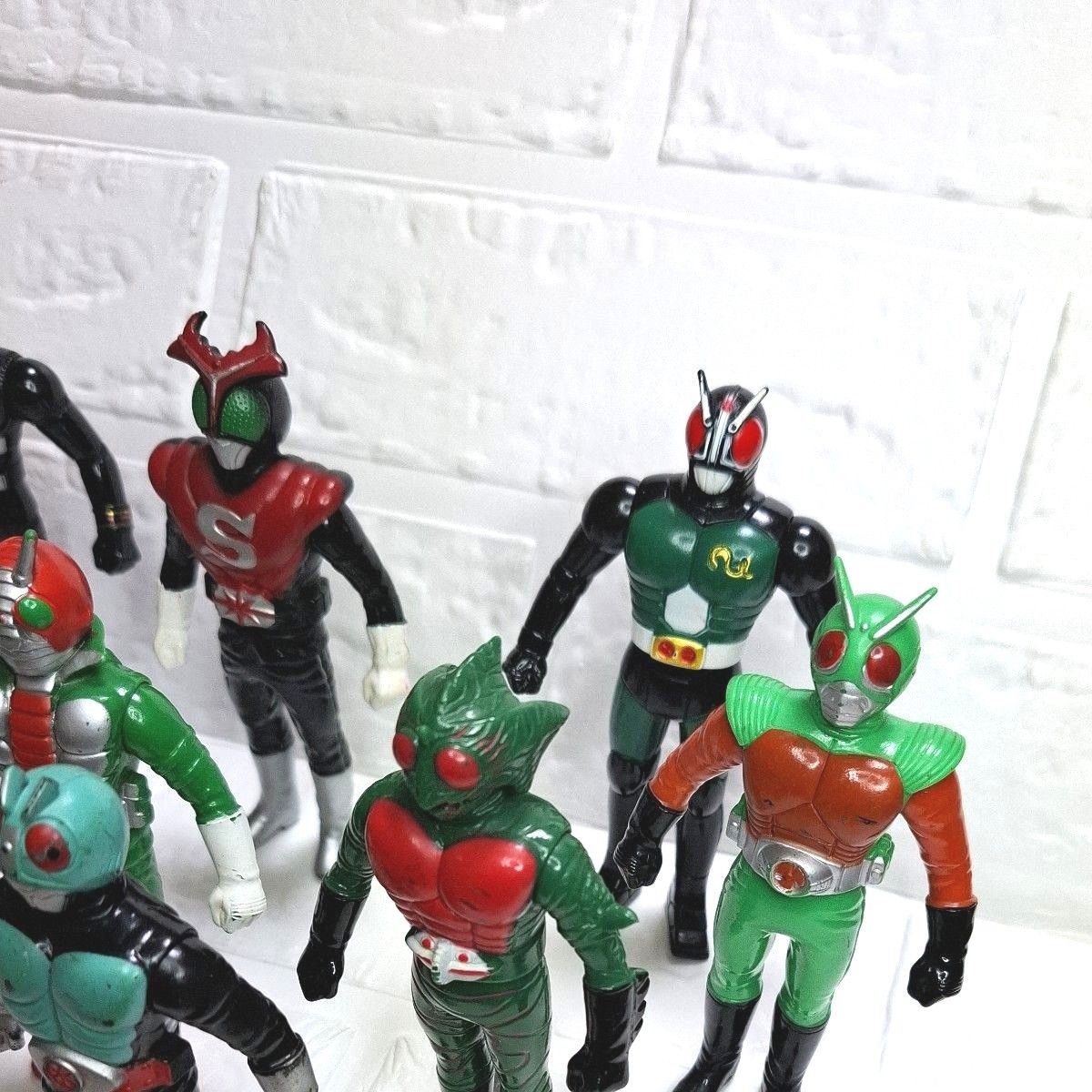 希少☆仮面ライダー ソフビ 10体 まとめ売り 仮面ライダー 昭和ライダー 日本製 ソフビ 10 体 まとめ売り