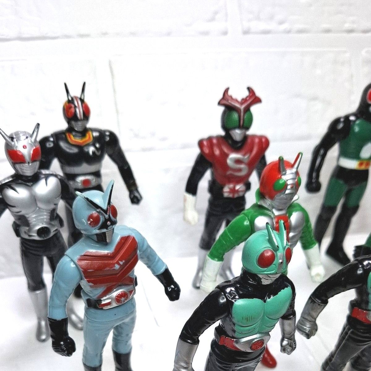 仮面ライダー 戦隊物 ソフビ フィギュア 10体 セット売り まとめ売り 仮面ライダー 昭和ライダー 日本製 ソフビ 10 体 まとめ売り