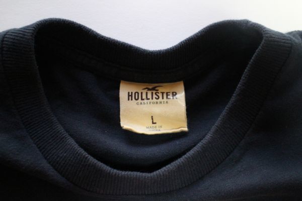 [ б/у одежда LADY\'S Hollister Surf California футболка темно-синий цвет L]HOLLISTER SURF CALIFORNIA дешевый старт 
