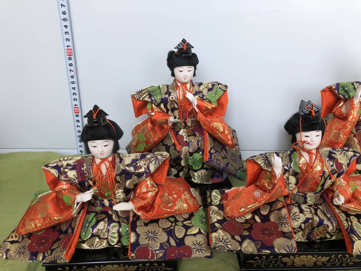 雛人形ひな祭り』 五人囃子5人セット太鼓大皮小鼓笛扇日本伝統人形的详细信息| 雅虎拍卖代拍| FROM JAPAN