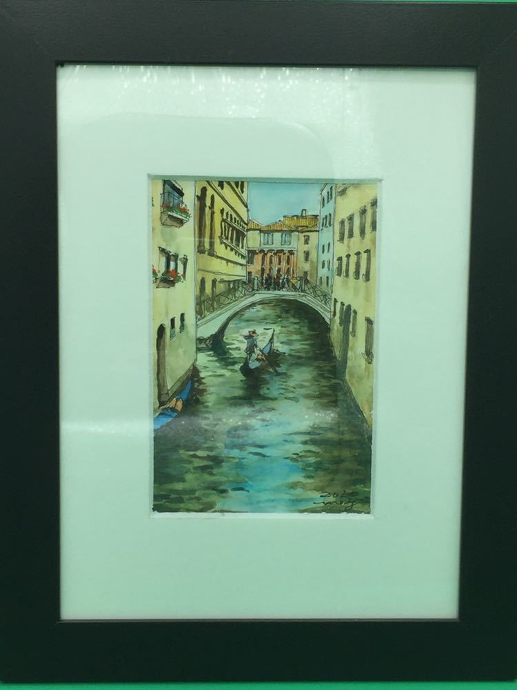 東京公式通販サイト 水彩画 風景画 イタリア 『水の都 ベニス』新築祝い 贈り物 プレゼント開店祝い 壁画 オフィスに 待合室に