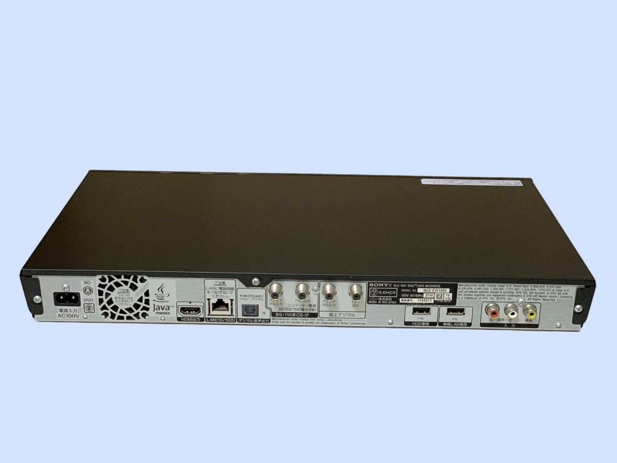 M6723 ソニー SONY HDD/BDレコーダー BDZ-EW1000 ジャンク品 M6723 ソニー SONY HDD/BDレコーダー BDZ-EW1000 ジャンク品