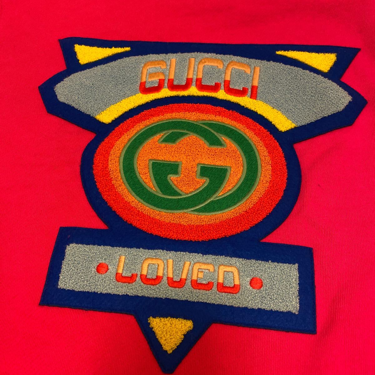 GUCCI☆グッチ☆2018FWコレクションモデル!!80'S lovedパッチスウェット!!美品!!レアモデル ユニセックスデザイン!!