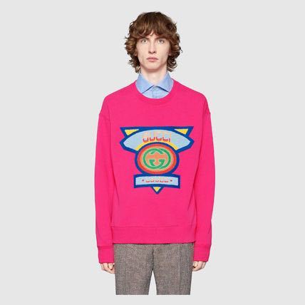 GUCCI☆グッチ☆2018FWコレクションモデル!!80'S lovedパッチスウェット!!美品!!レアモデル ユニセックスデザイン!!