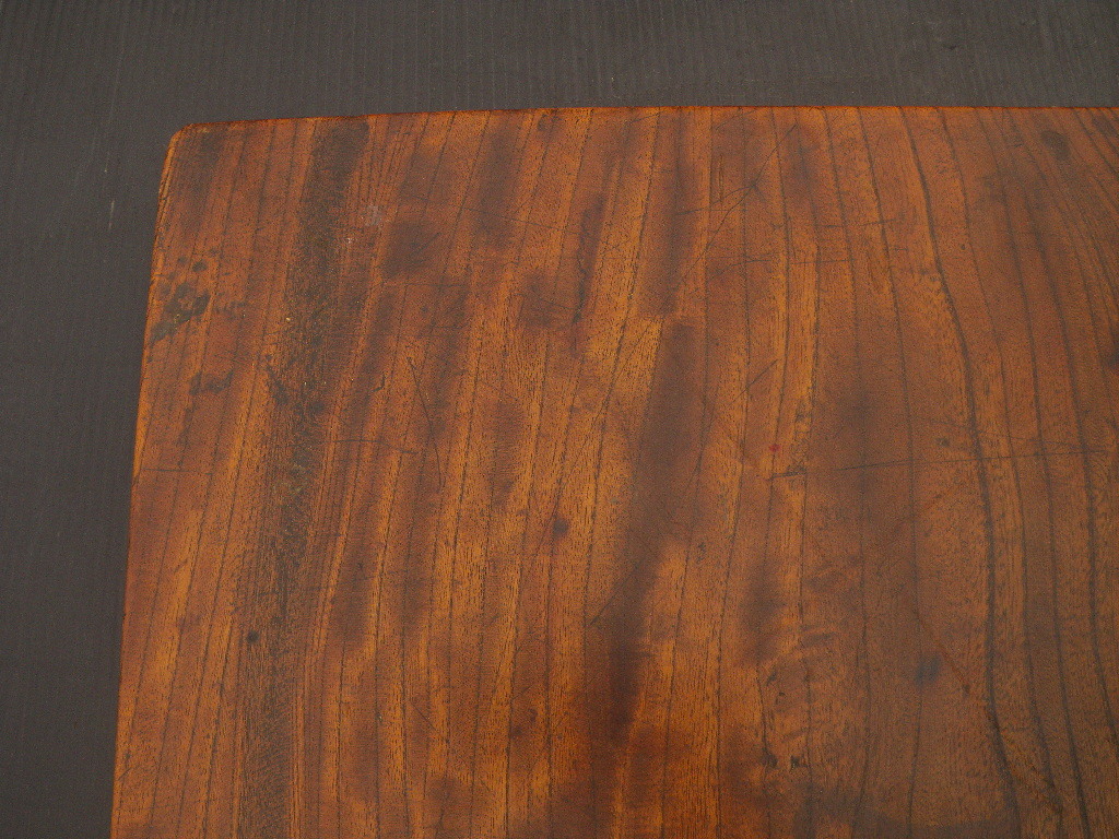 欅 ケヤキ 一枚板 木材 敷板 古材 材料 天板 部材取り 約11.4kg 約590×540x48㎜ けやき 古家具修理 製作 民芸 部材などに