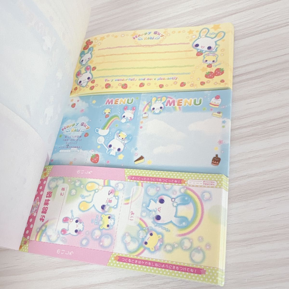 平成レトロ FUNNY RABBITS メモ 4冊 平成レトロ メモ帳 ねこ うさぎ アニマル平成女児 チケットメモ