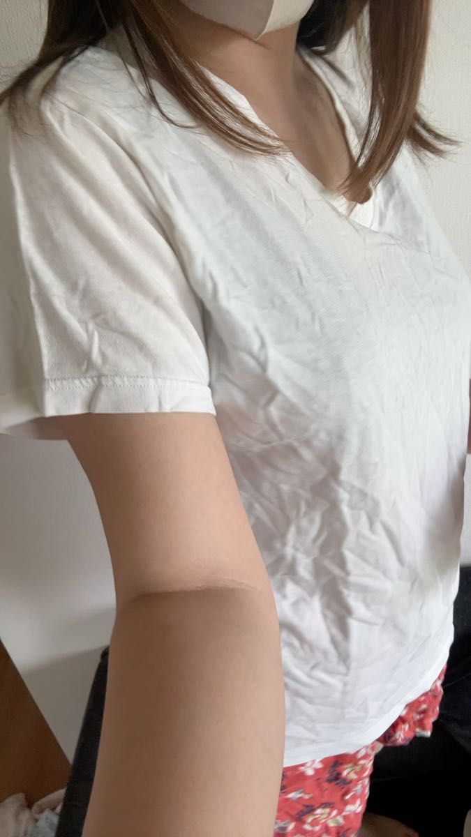 半袖 インナー Tシャツ ホワイト トップス 半袖Tシャツ