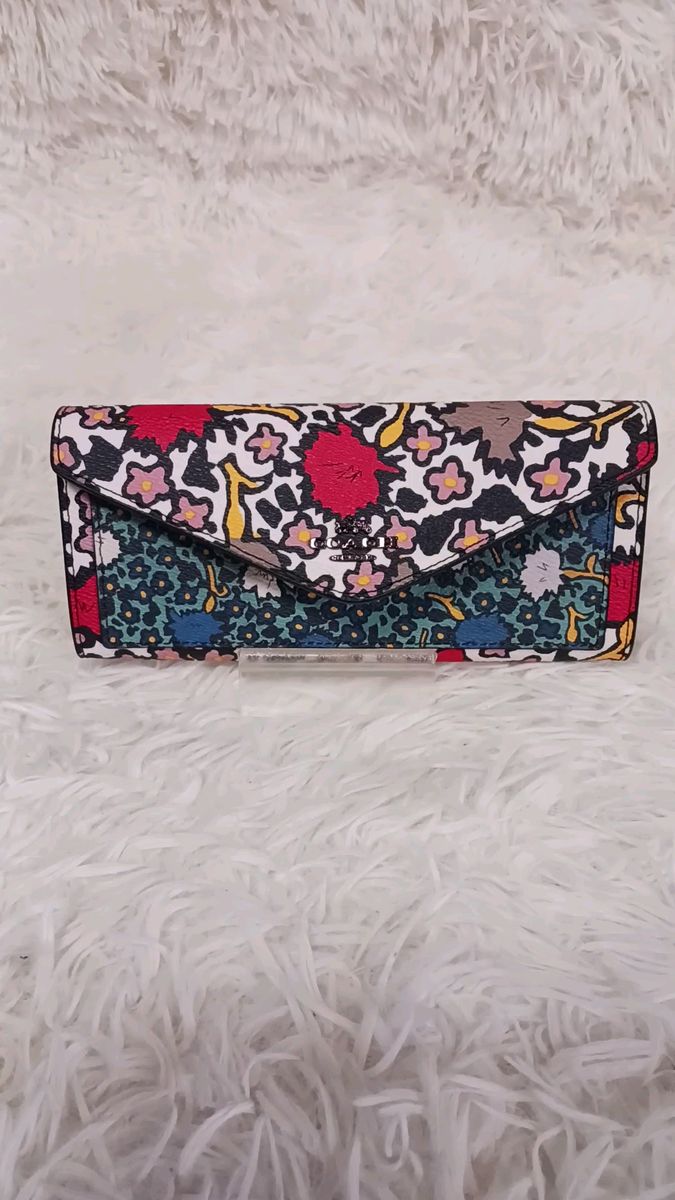 【新品訳あり】COACH コーチ ミックスド ヤンキー フローラルプリント長財布