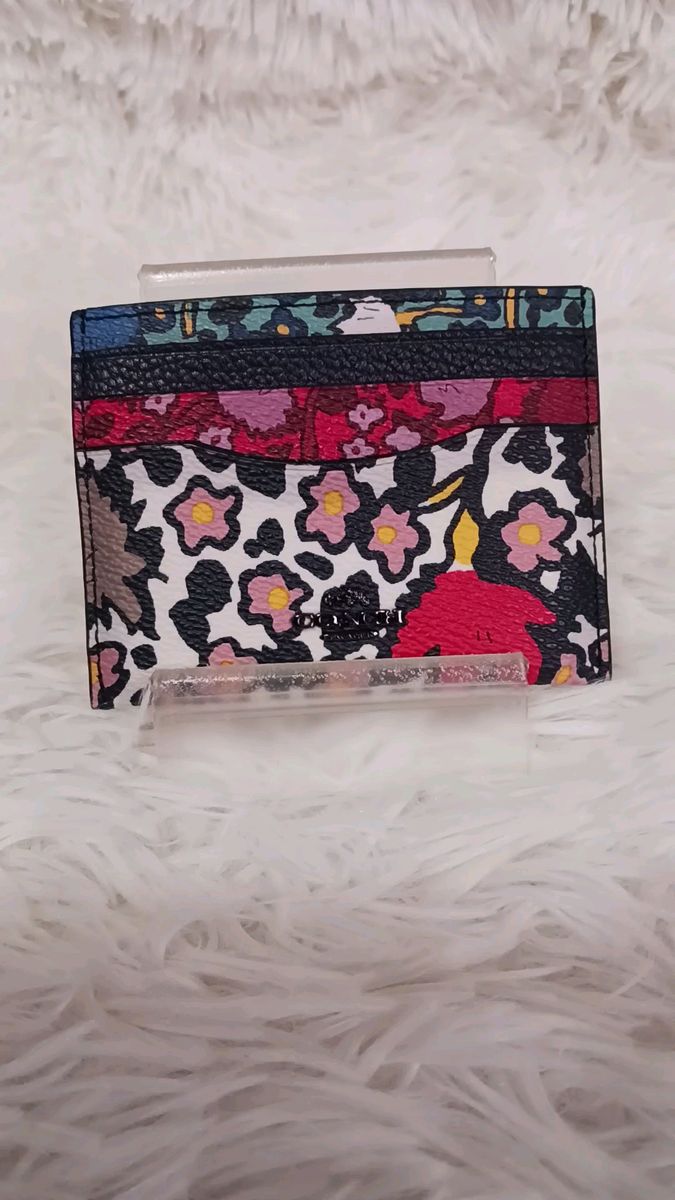 【新品未使用】COACH コーチ ミックスド フローラルプリント カードケース