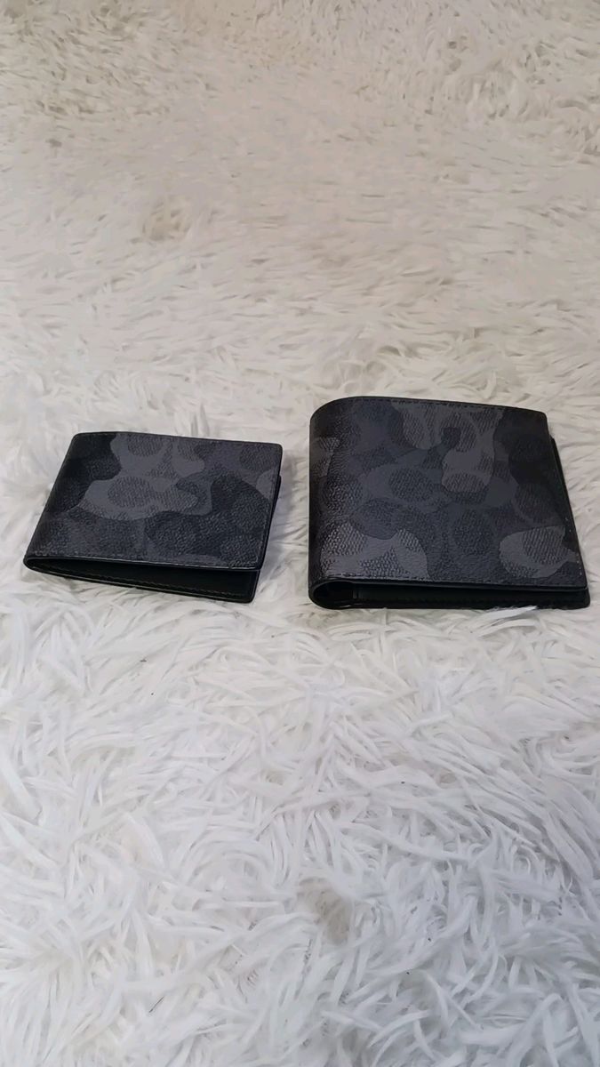 【美品】COACH コーチ シグネチャー カモフラ ウォレット 3in1折り財布
