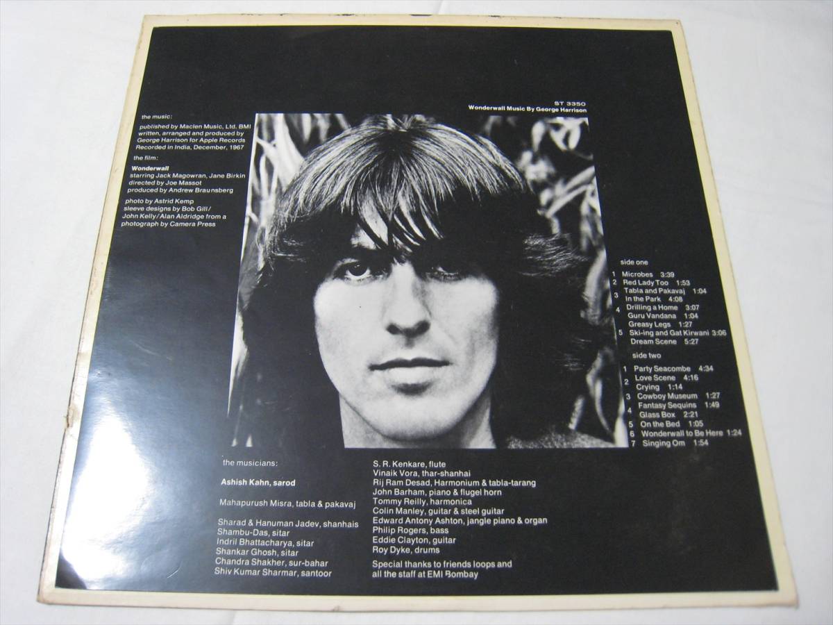 【LP】 GEORGE HARRISON / WONDERWALL MUSIC US盤 ジョージ・ハリスン 不思議の壁_画像4