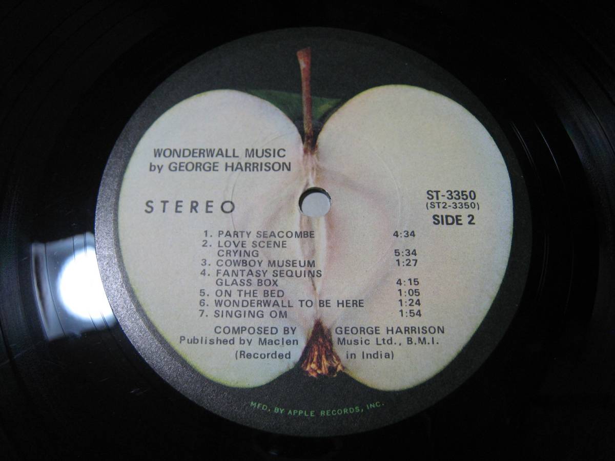 【LP】 GEORGE HARRISON / WONDERWALL MUSIC US盤 ジョージ・ハリスン 不思議の壁_画像10