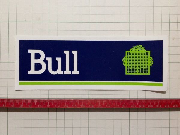 古い 外国のステッカー： Bull ロゴ パソコン デザイン 広告 ビンテージ Ae_画像2