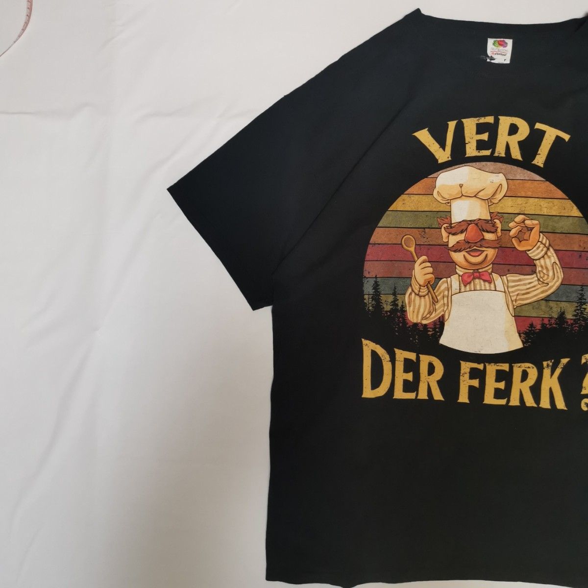 FRUIT of THE LOOM Tシャツ XL コック VERT DER FERK?