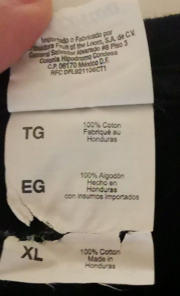 FRUIT of THE LOOM Tシャツ XL コック VERT DER FERK?