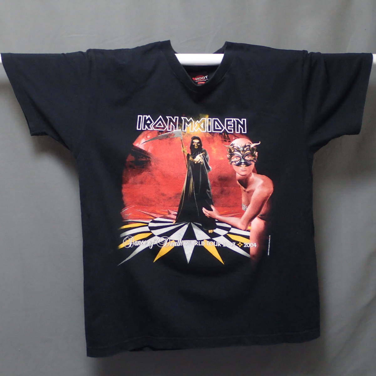 ■ 00s IRON MAIDEN Vintage T-shirt ■ アイアンメイデン ヴィンテージ Tシャツ 当時物 本物 バンドT ロックT dance of death ironmaiden_画像2