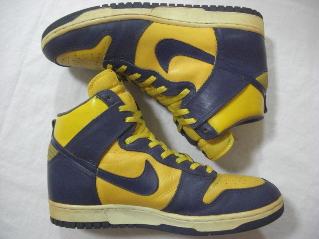 1985 85 80s NIKE DUNK HIGH MICHIGAN US11 (K-9-15)