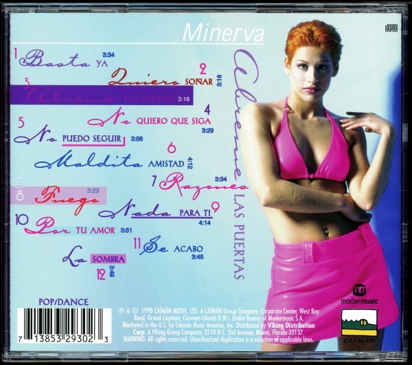 【CD/R&B/Euro Dance】Minerva - Abreme Las Puertas　ラテン系 [試聴]_画像2