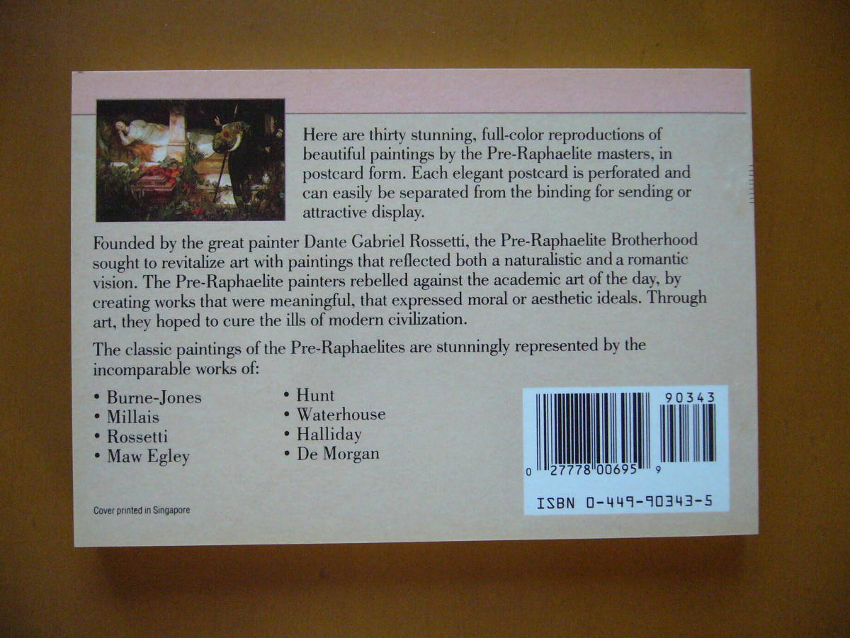洋書 英語 ポストカードブック The Pre Raphaelite Painters 30full Color Cards ラファエル前派の画家たち 30枚セット 美本 絵はがき ポストカード 売買されたオークション情報 Yahooの商品情報をアーカイブ公開 オークファン Aucfan Com 洋書 英語 ポストカードブック The Pre Raphaelite Painters 30full Color Cards ラファエル前派の画家たち 30枚セット 美本 絵はがき ポストカード 売買されたオークション情報 Yahooの商品情報をアーカイブ公開 オークファン Aucfan Com
