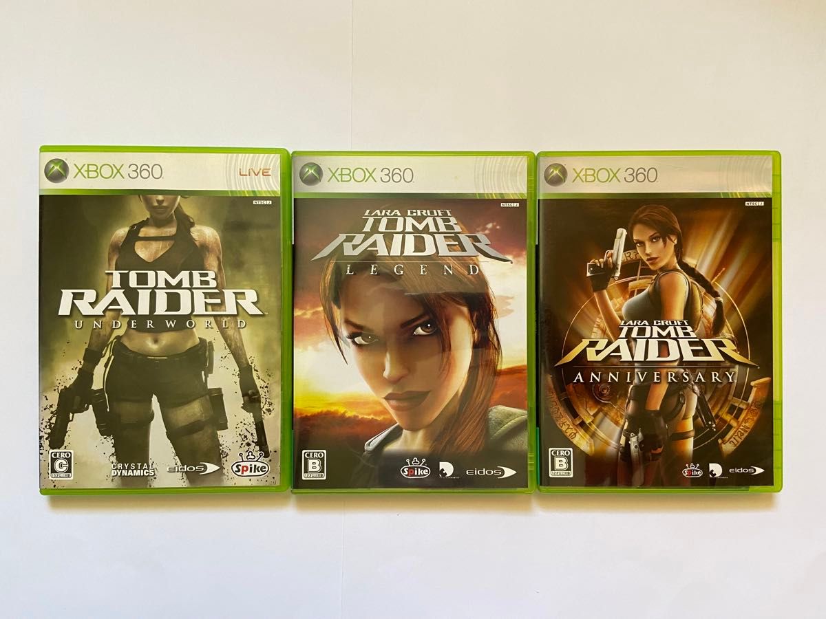 xbox360 トゥームレイダー　TOMB RAIDER 3本セット