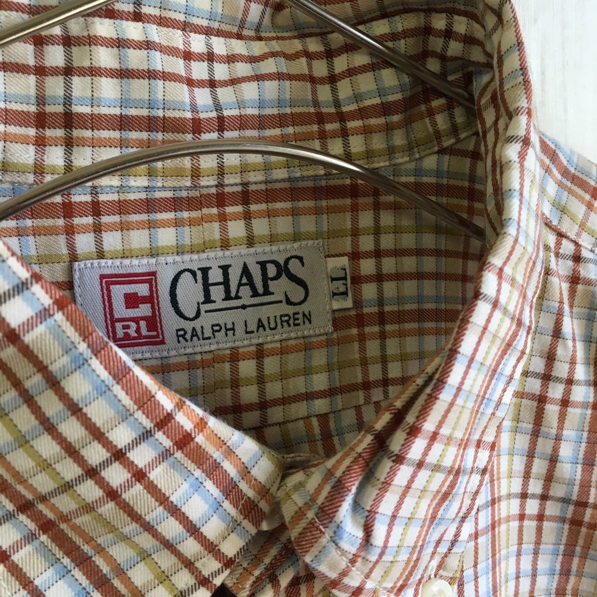 CHAPS ラルフローレン 長袖 シャツ XL チェック 人気 オシャレ カジュアル ボタンダウンシャツ メンズ 総柄 ビッグサイズ