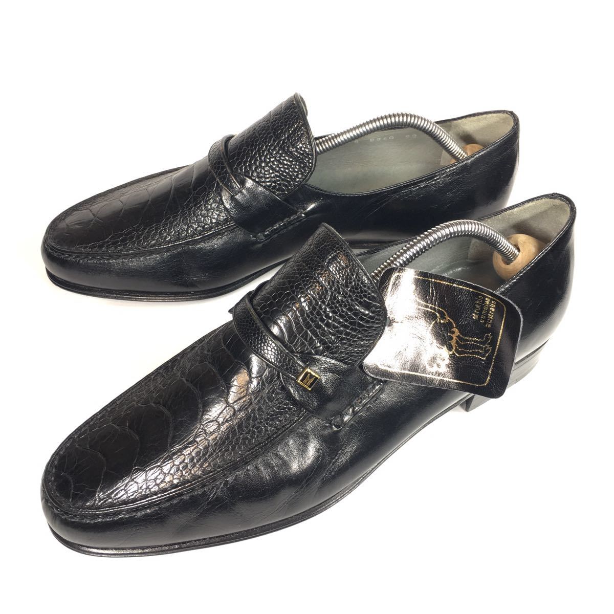 未使用品【モレスキー】本物 MORESCHI 靴 26cm 黒 オーストレッグ