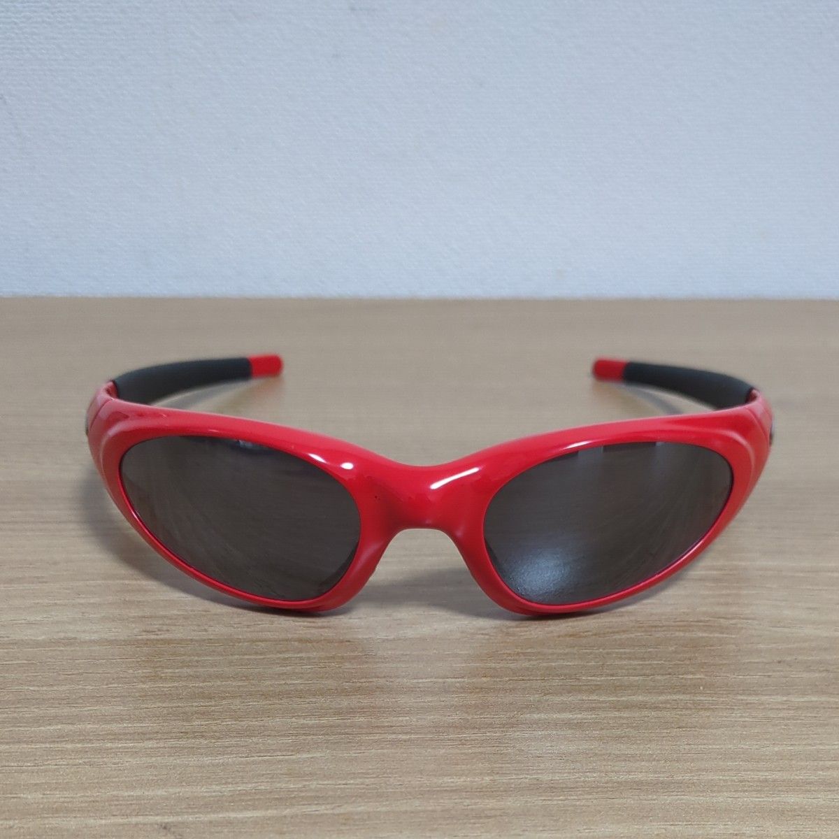 美品 USA製 oakley ストレートジャケット サングラス 赤 EYE JACKET 2 0 オークリー アイジャケット 2 0 OAKLEY Oakley