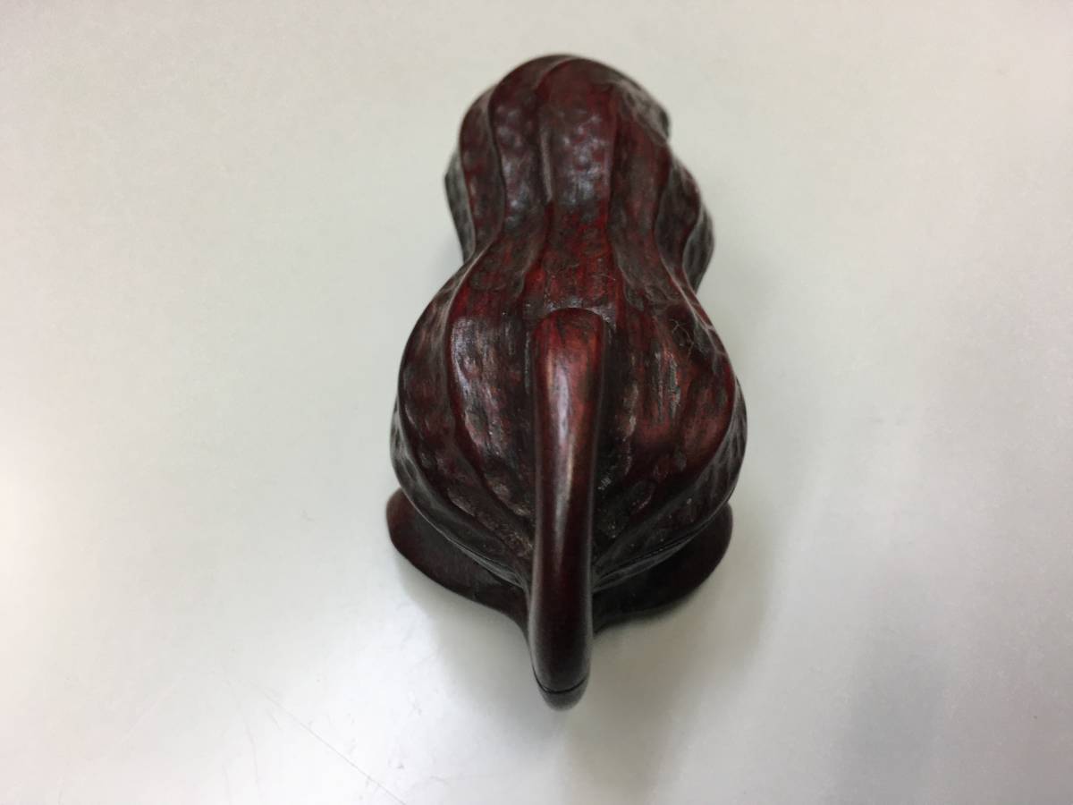 *[ excellent article .]* incense case censer cover thing coating thing wooden wood grain motif tree style sculpture tree. real south capital legume Peanuts rare article valuable relief aroma therapy fragrance 