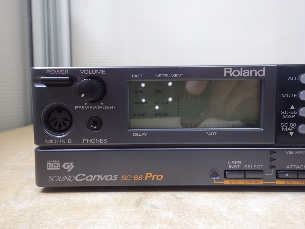 さy3708◆ローランド Roland SC-88PRO 音楽モジュール サウンドジェネレーター 中古